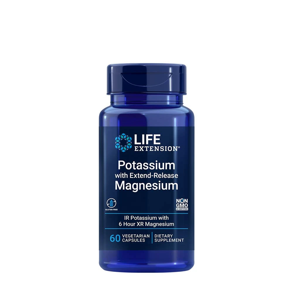 Life Extension - Potassium with Extend-Release Magnesium - 60 vcaps
