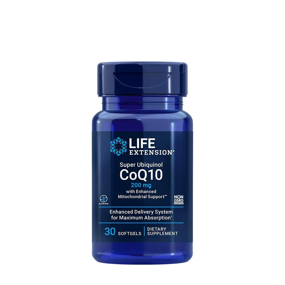 Life Extension - Super Ubiquinol CoQ10 with Enhanced Mitochondrial Support, 200mg - 30 softgels