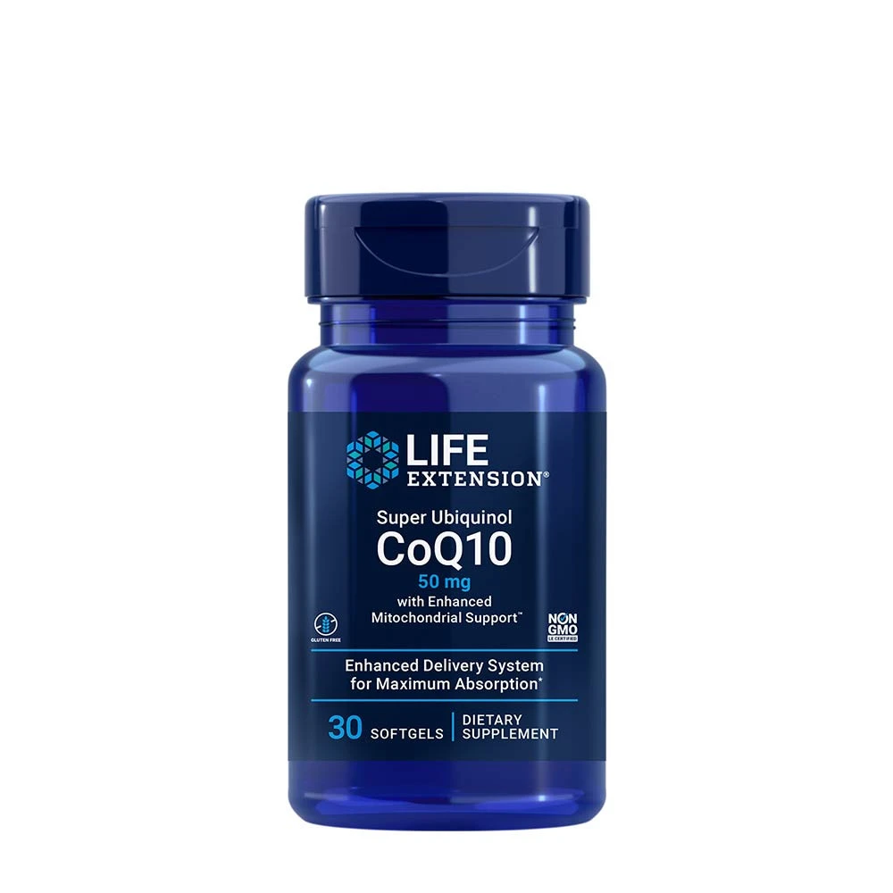 Life Extension - Super Ubiquinol CoQ10 with Enhanced Mitochondrial Support, 50mg - 30 softgels