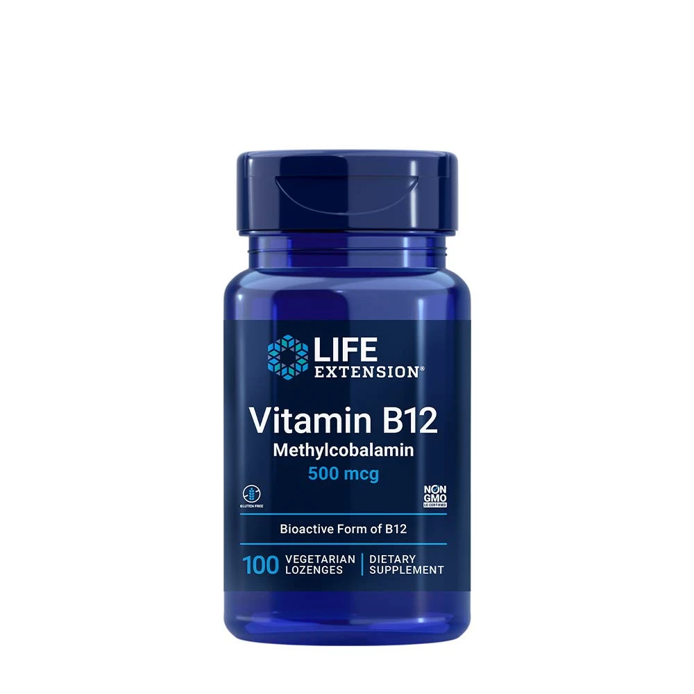 Life Extension - Vitamin B12 Methylcobalamin, 500mcg - 100 vegetarian lozenges