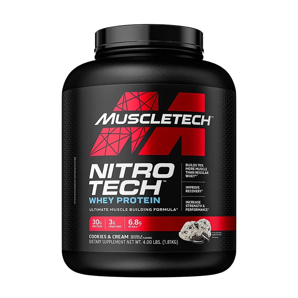 MuscleTech - Nitro-Tech, Cookies & Cream - 1810g
