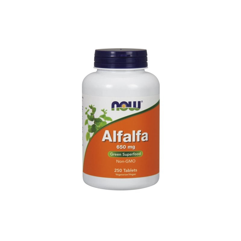 NOW Foods - Alfalfa, 650mg - 250 tablets