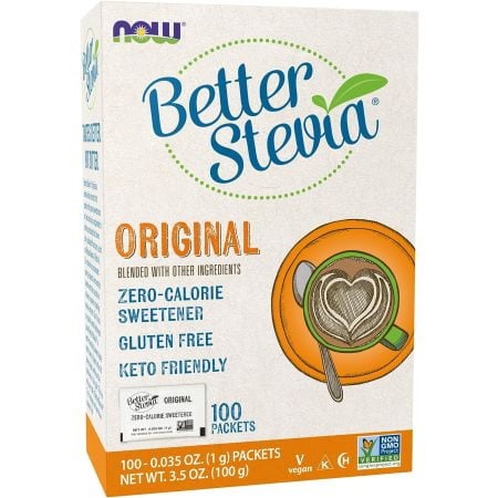 NOW Foods - Better Stevia Packets, Original - 100 packets
