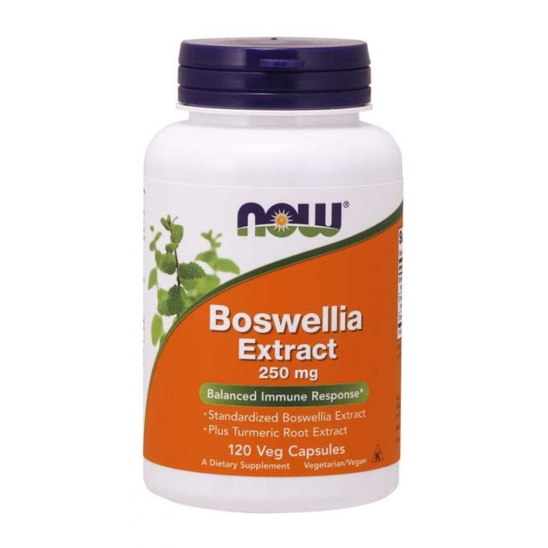NOW Foods - Boswellia Extract Plus Turmeric Root Extract, 250mg - 120 vcaps
