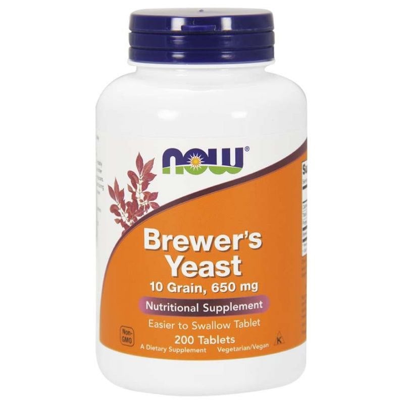 NOW Foods - Brewer's Yeast, Tablets - 200 tablets