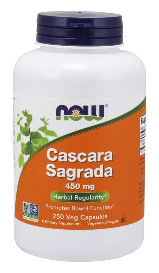 Cascara Sagrada, 450 mg - 250 vegetabilske kapsler