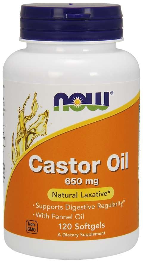NOW Foods - Castor Oil, 650mg - 120 softgels