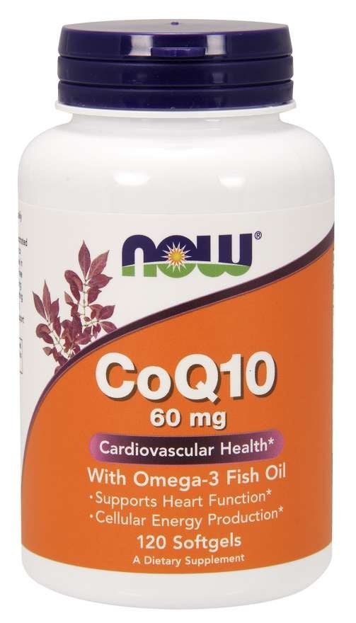 NOW Foods - CoQ10 with Omega-3, 60mg - 120 softgels