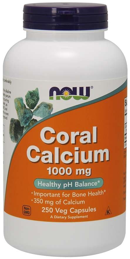 NOW Foods - Coral Calcium, 1000mg - 250 vcaps