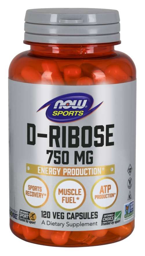 D-Ribose, 750 mg - 120 vegetabilske kapsler