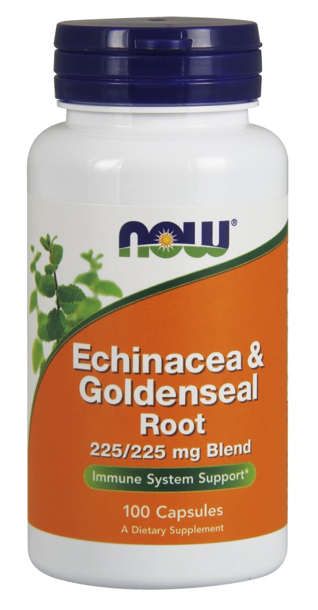 NOW Foods - Echinacea & Goldenseal Rod 100 kapsler