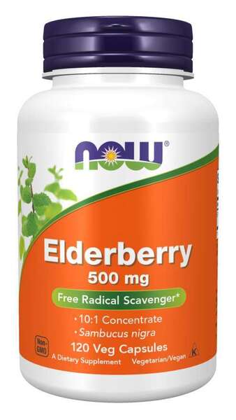 NOW Foods - Elderberry, 500mg - 120 vcaps