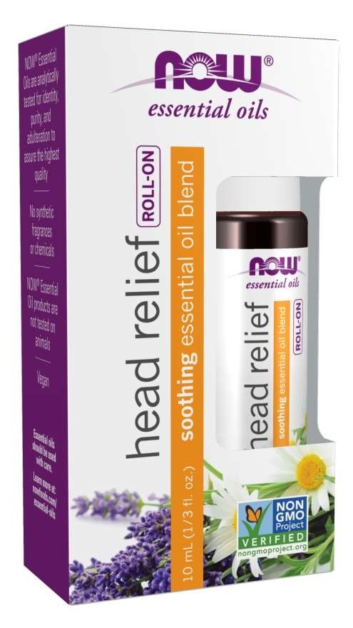 NOW Foods - Essential Oil, Head Relief Blend Roll-On - 10 ml.
