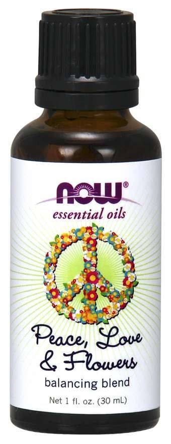 NOW Foods - Essential Oil, Peace Love & Flowers Oil Blend - 30 ml.