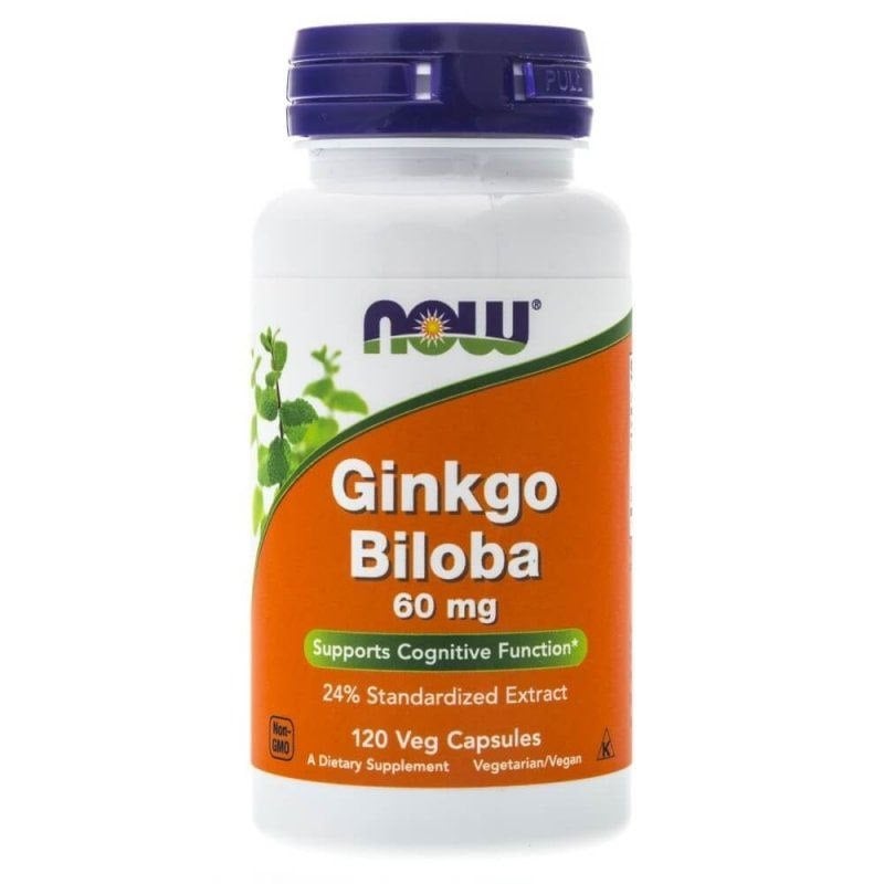 Ginkgo Biloba, 60 mg - 120 vegetabilske kapsler
