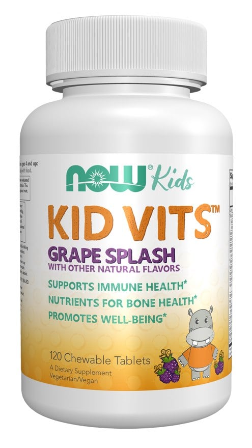 NOW Foods - Kid Vits, Grape Splash - 120 tyggetabletter