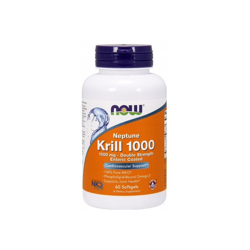 NOW Foods - Krill Oil, 1000mg Double Strength - 60 softgels