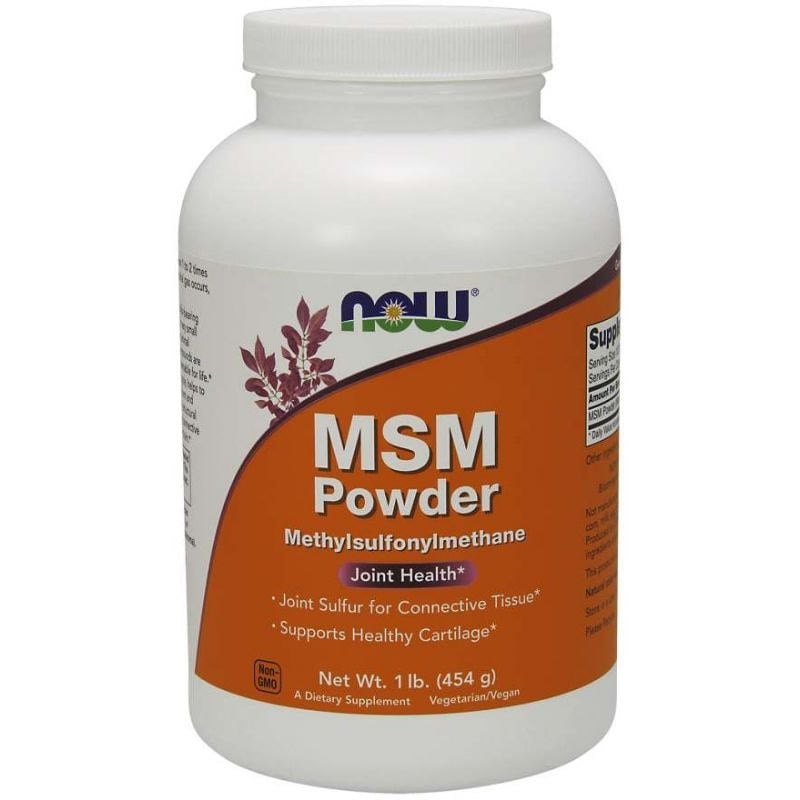 NOW Foods - MSM Methylsulphonylmethane, Powder - 454g