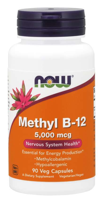 NOW Foods - Methyl B-12, 5000mcg - 90 vcaps