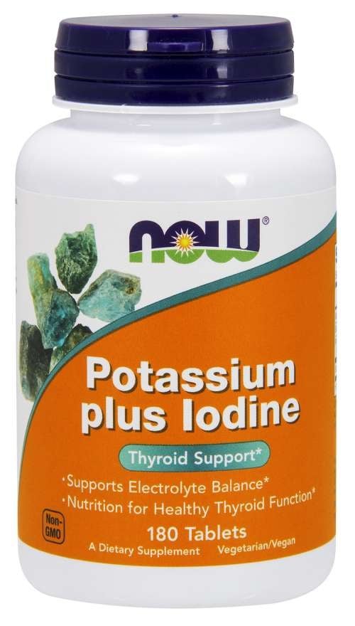 NOW Foods - Potassium plus Iodine - 180 tabs
