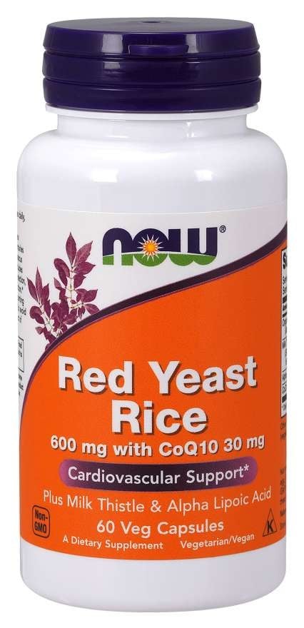 NOW Foods - Red Yeast Rice with CoQ10, 600mg - 60 vcaps
