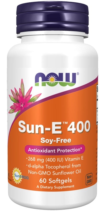 NOW Foods - Sun-E, 400 IU - 60 softgels