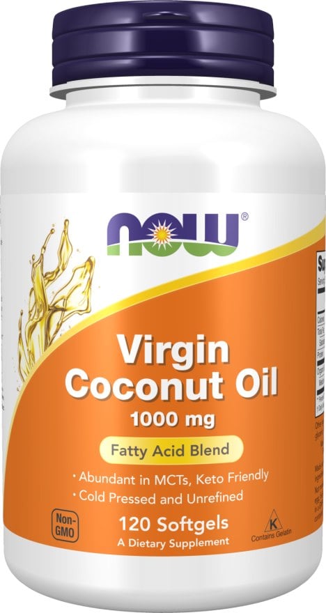 NOW Foods - Virgin Coconut Oil, 1000mg - 120 softgels