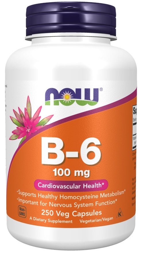 NOW Foods - Vitamin B-6, 100mg - 250 caps