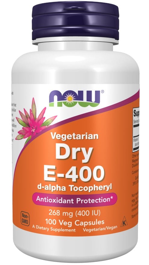 NOW Foods - Vitamin E-400 Dry, Vegetarian - 100 vcaps