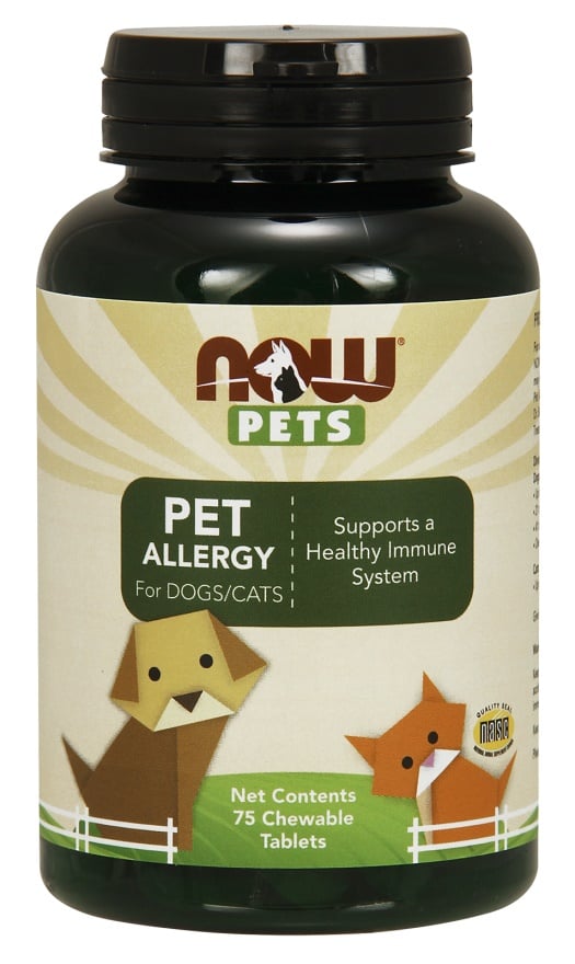 NOW Foods - Pets, Pet Allergy - 75 chewable tablets
