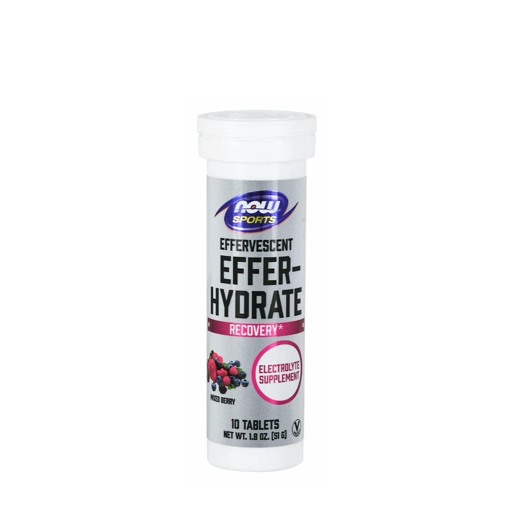NOW Foods – Effer-Hydrate Effervescent Mixed Berry 10 brusetabletter