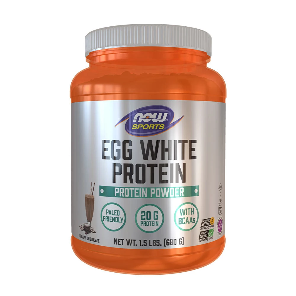 NOW Foods – Egg White Protein, Creamy Chocolate 680 g