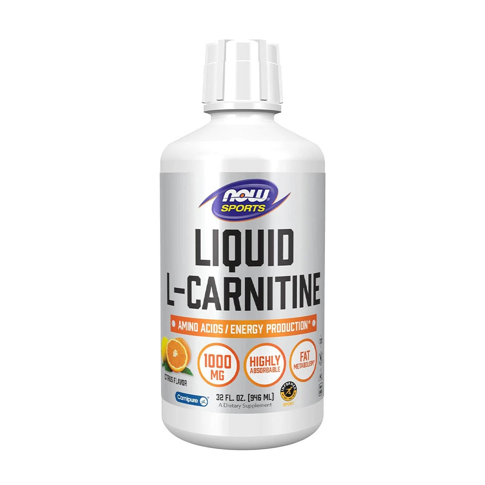 NOW Foods – L-Carnitine Liquid 1000 mg, Citrus 946 ml