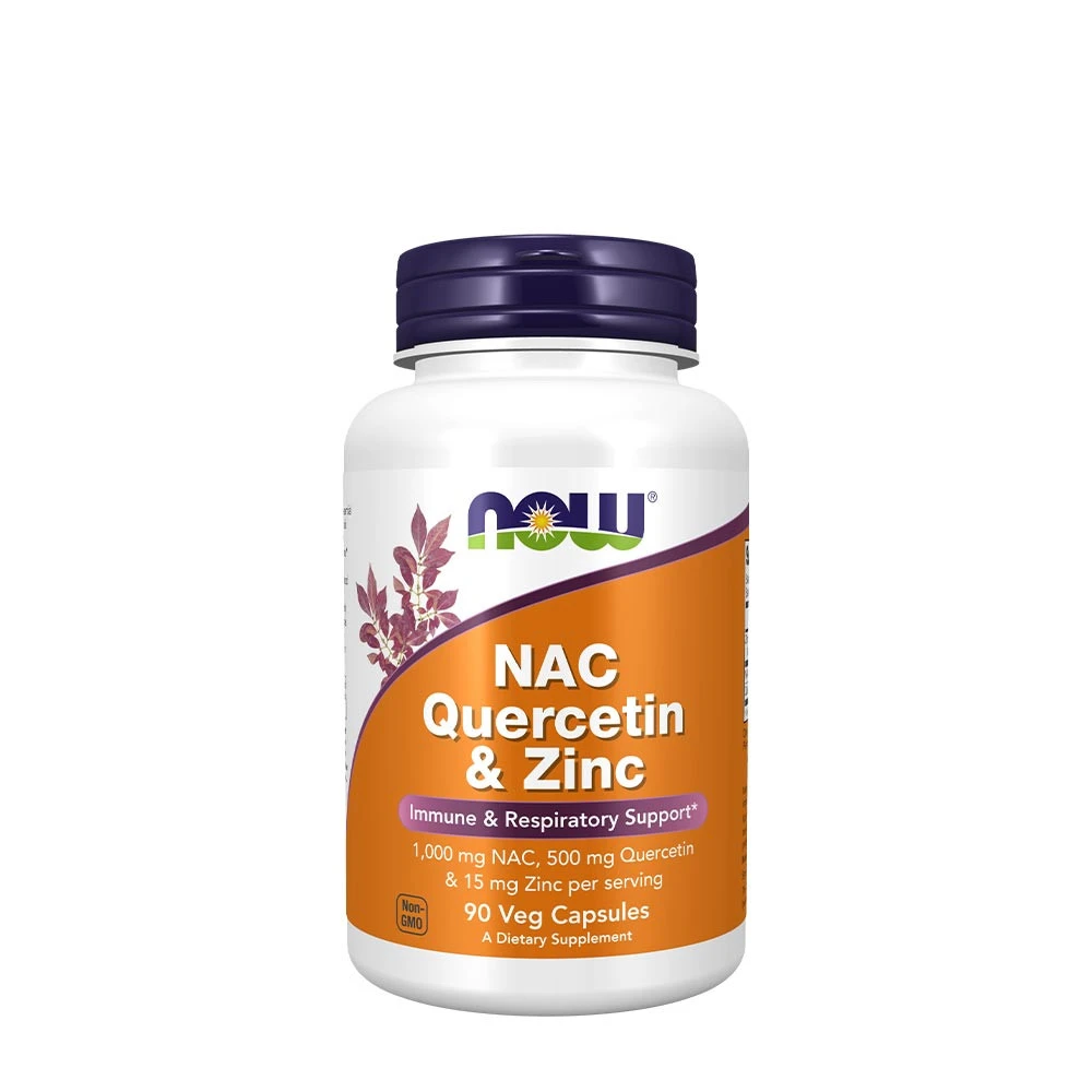 NOW Foods – NAC Quercetin & Zinc 90 Veg Kapsler