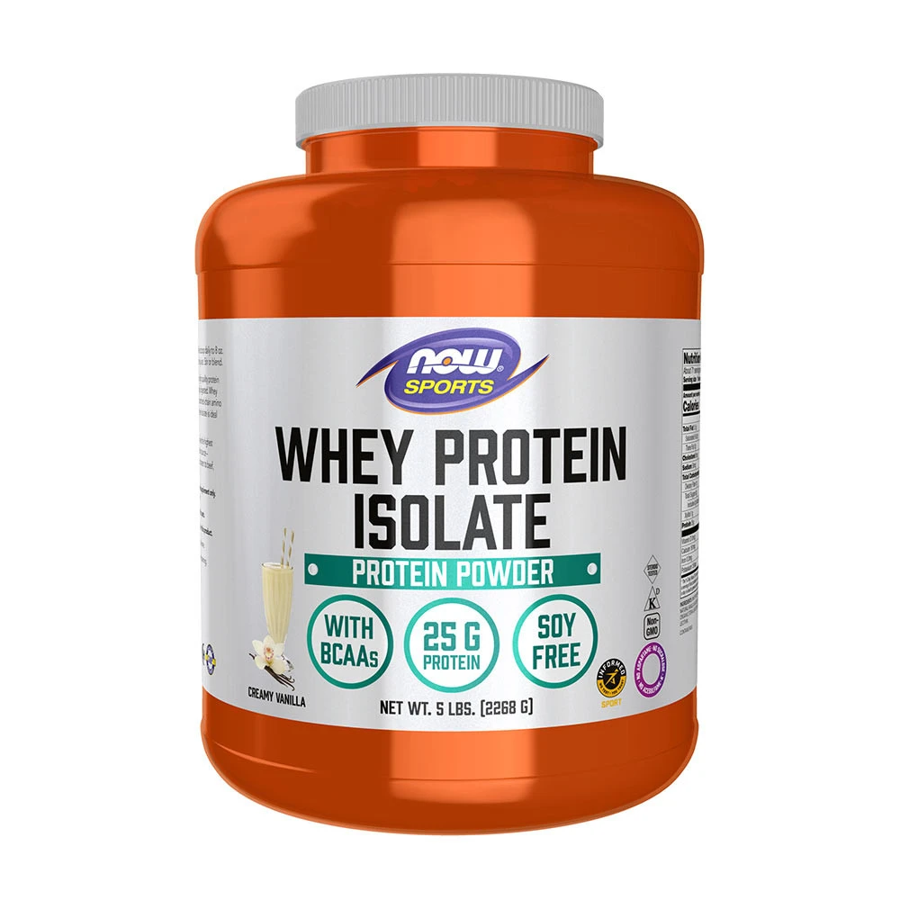 NOW Foods – Whey Protein Isolate Creamy Vanilla 2268 g