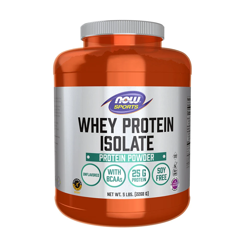 NOW Foods – Whey Protein Isolate 2268 g, Uaromatiseret