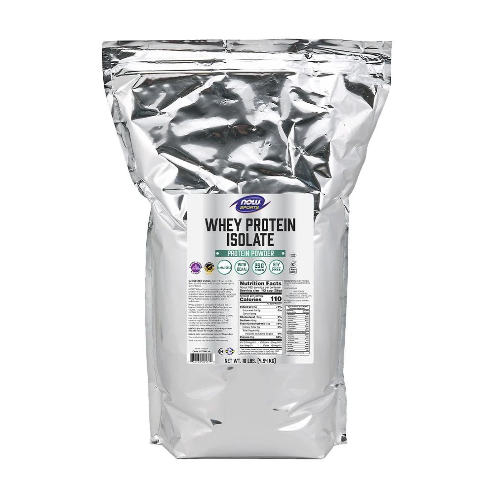 NOW Foods – Whey Protein Isolate, Unflavored 4540 g