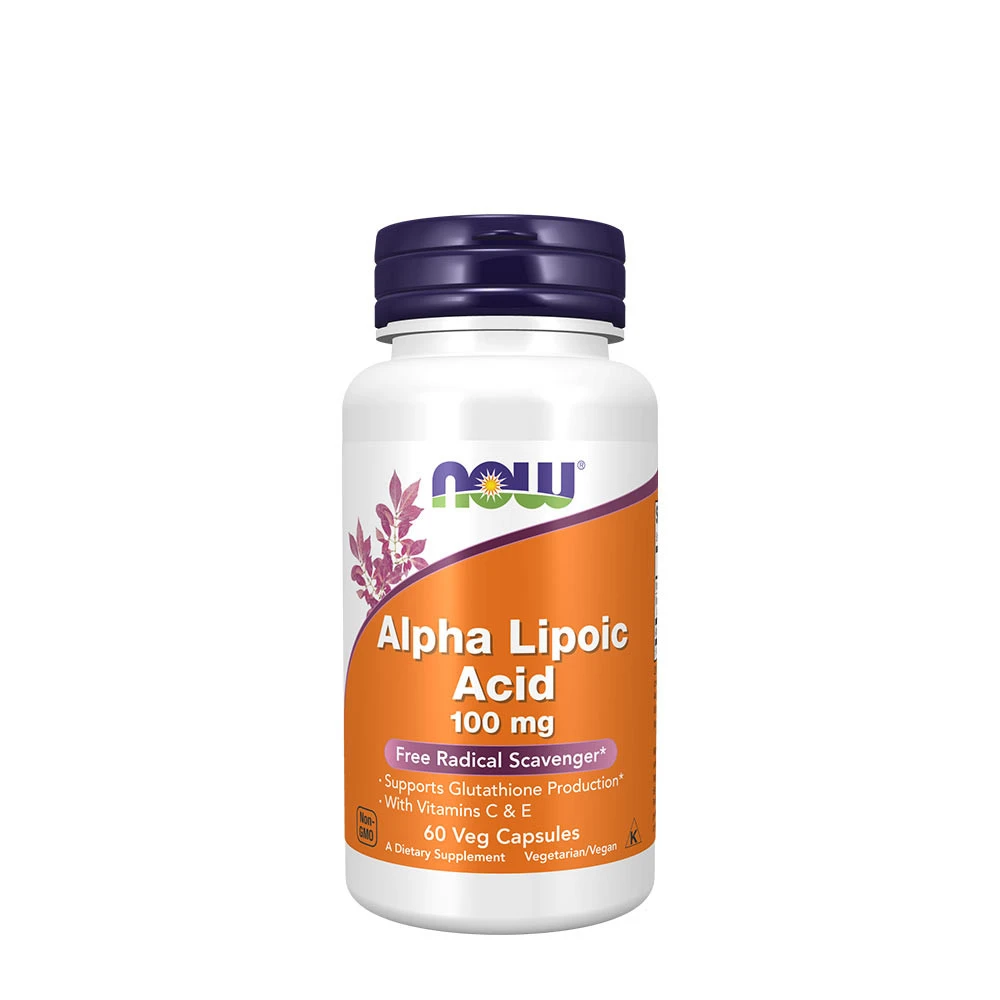 Alpha-liponsyre med vitaminer C & E, 100 mg - 60 vegetabilske kapsler