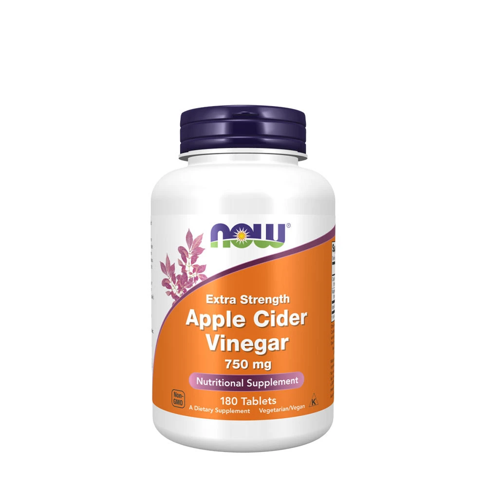 NOW Foods - Apple Cider Vinegar, 750mg Extra Strength - 180 tabs