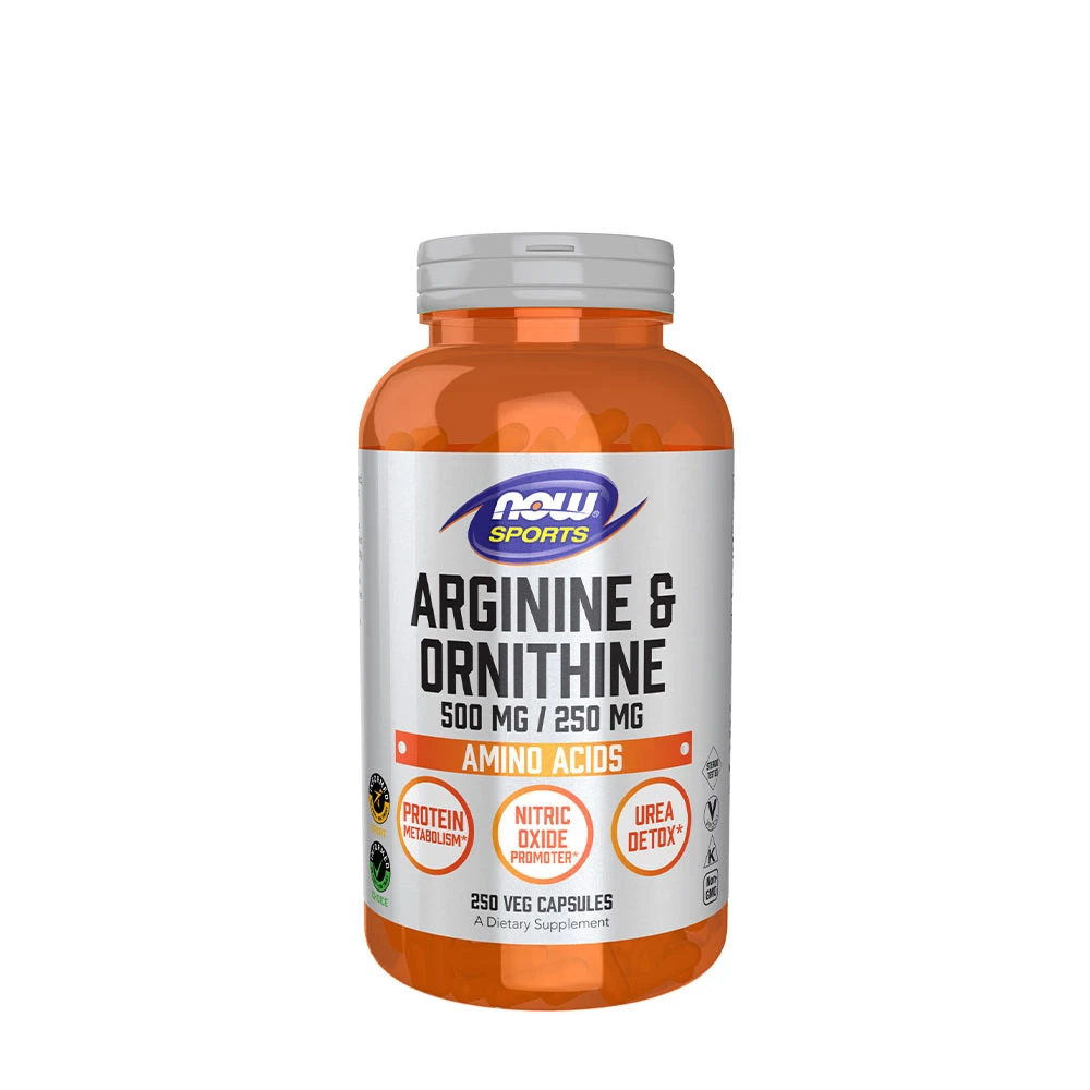 NOW Foods - Arginine & Ornithine - 250 vcaps