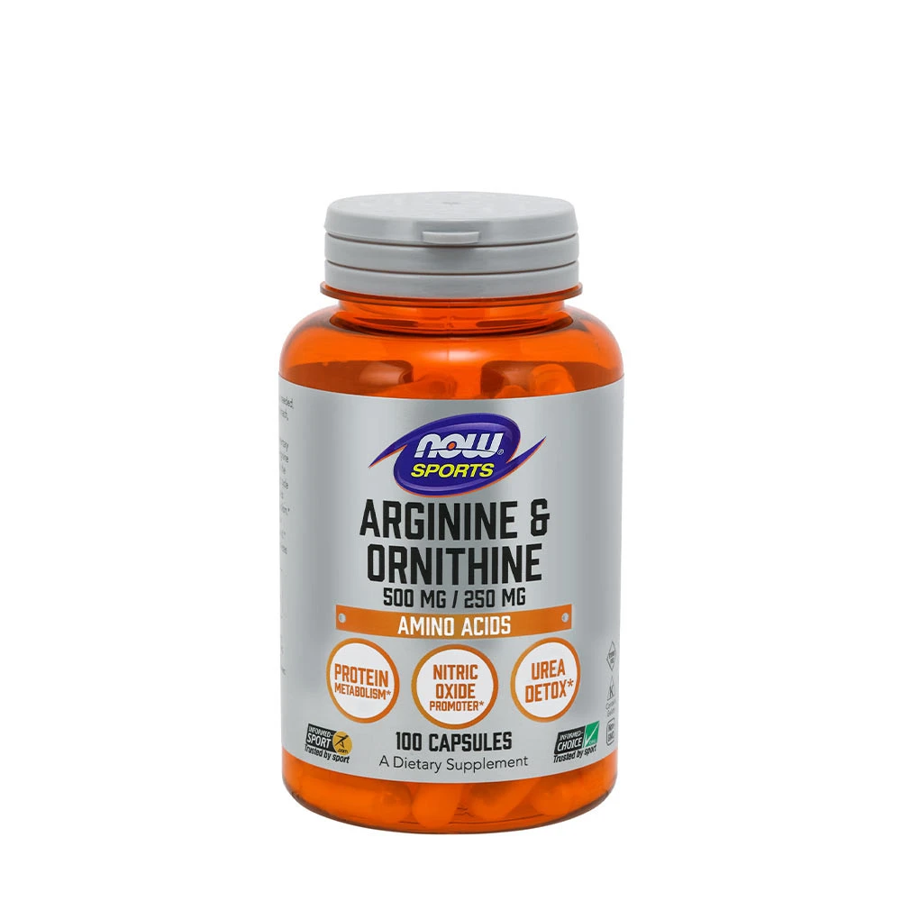 Arginin &amp; Ornithin, 500/250 - 100 veganske kapsler