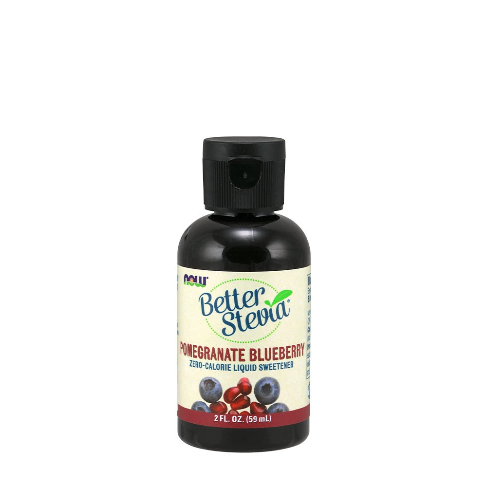 NOW Foods - Better Stevia Liquid, Pomegranate Blueberry - 59 ml.