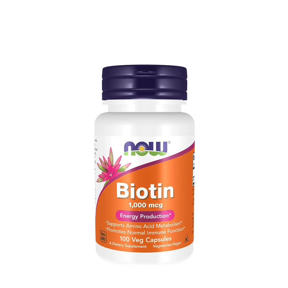 NOW Foods - Biotin, 1000mcg - 100 vcaps