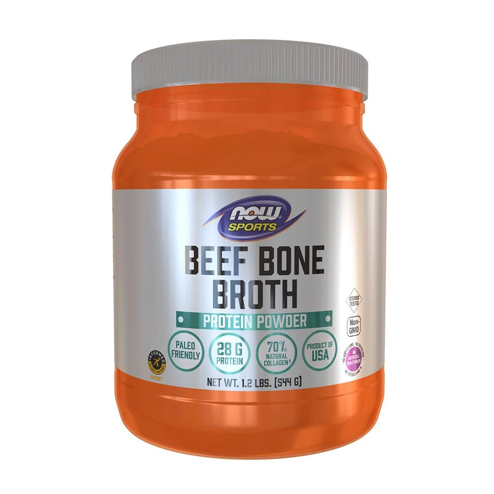 NOW Foods - Bone Broth, Beef Powder - 544g