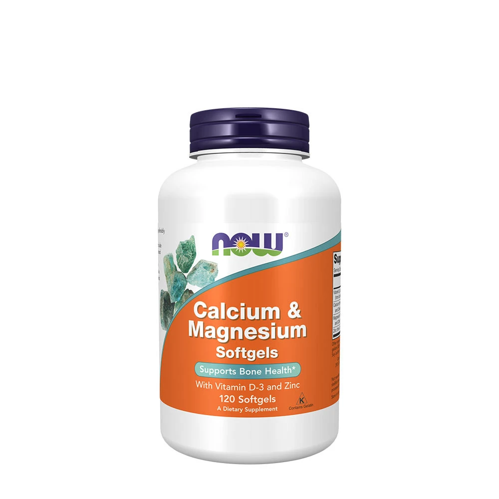NOW Foods - Calcium & Magnesium with Vit D and Zinc - 120 softgels