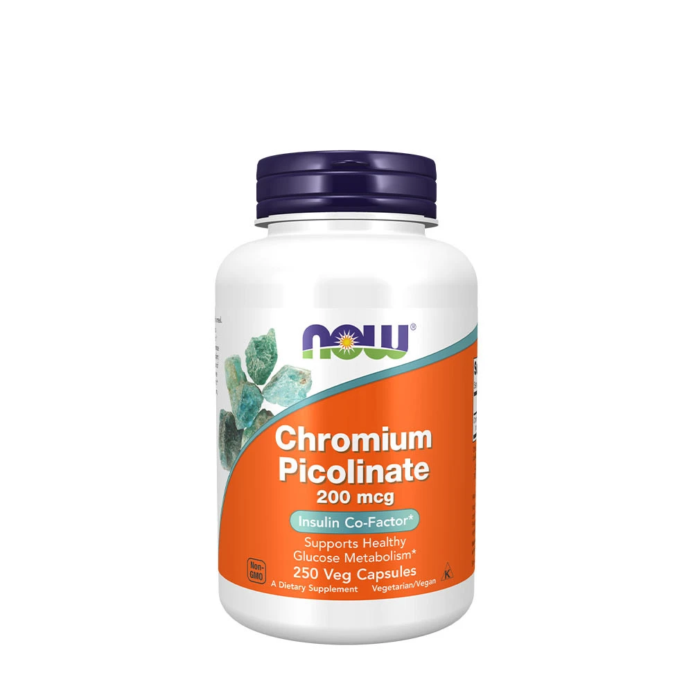 NOW Foods - Chromium Picolinate, 200mcg - 250 vcaps