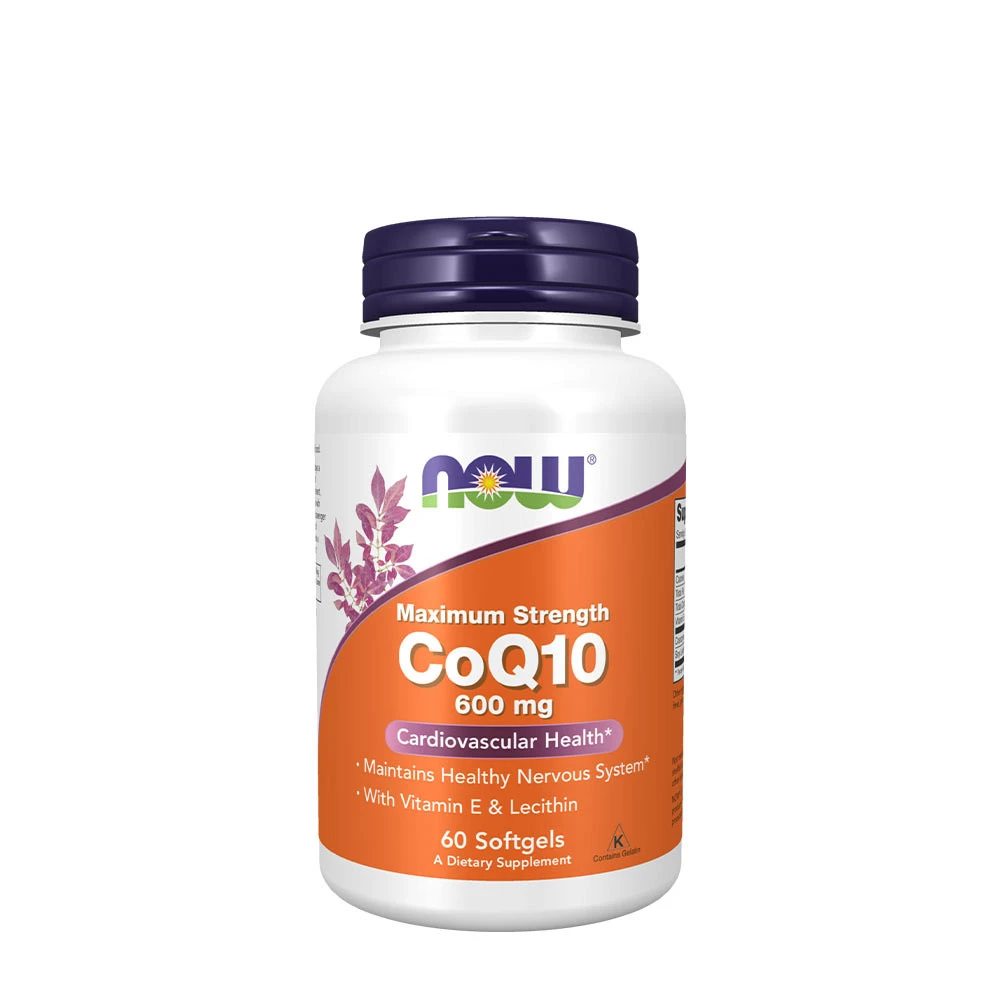 NOW Foods - CoQ10 with Lecithin & Vitamin E, 600mg - 60 softgels