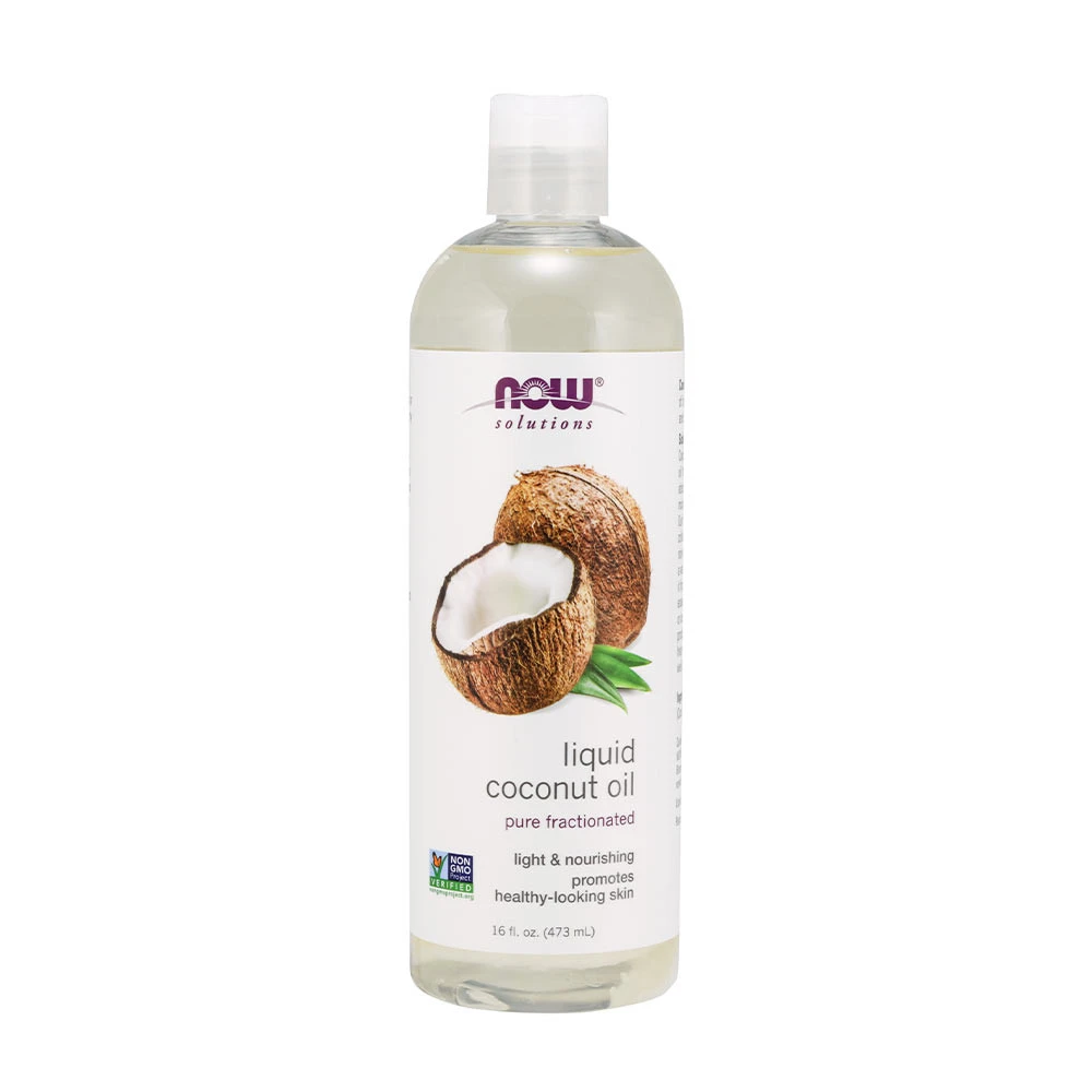 NOW Foods - Coconut Oil, Liquid Pure Fractionated - 473 ml.