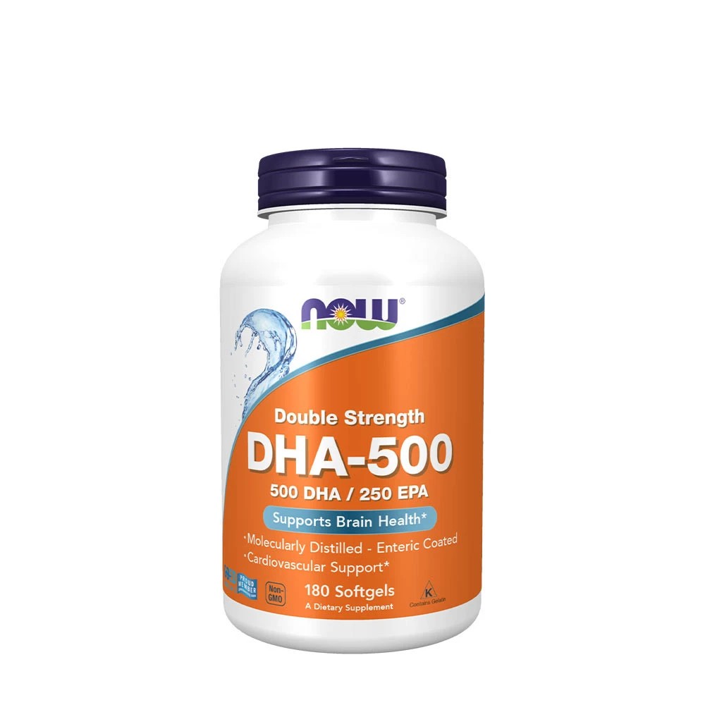 NOW Foods - DHA-500, 500 DHA / 250 EPA - 180 softgels