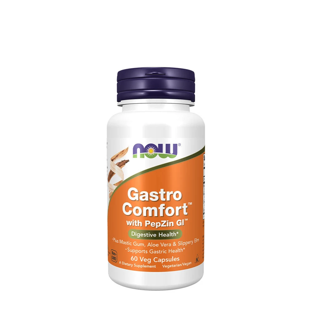 NOW Foods - Gastro Comfort with PepZin GI - 60 vcaps billede